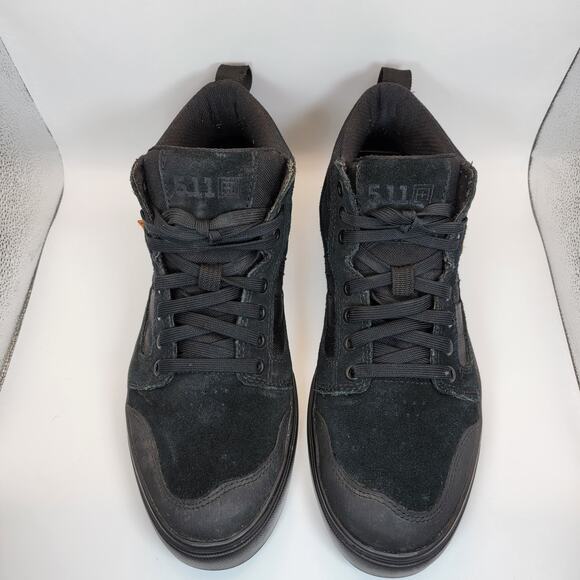 5.11 511 Tactical Norris Sneaker Men 9.5 Black Work Shoe Vibram Sole Barely Worn - Picture 3 of 10